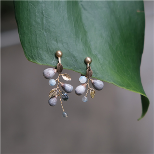 薏苡編織耳環
