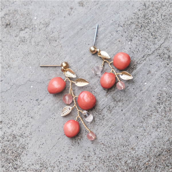 恆春紅豆編織耳環